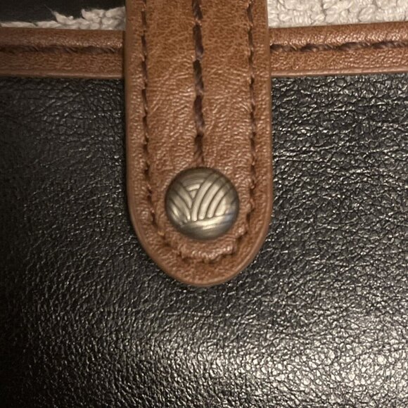 THE SAK Black Leather Zip Around Wallet Clutch‎ Crossbody - Picture 16 of 16